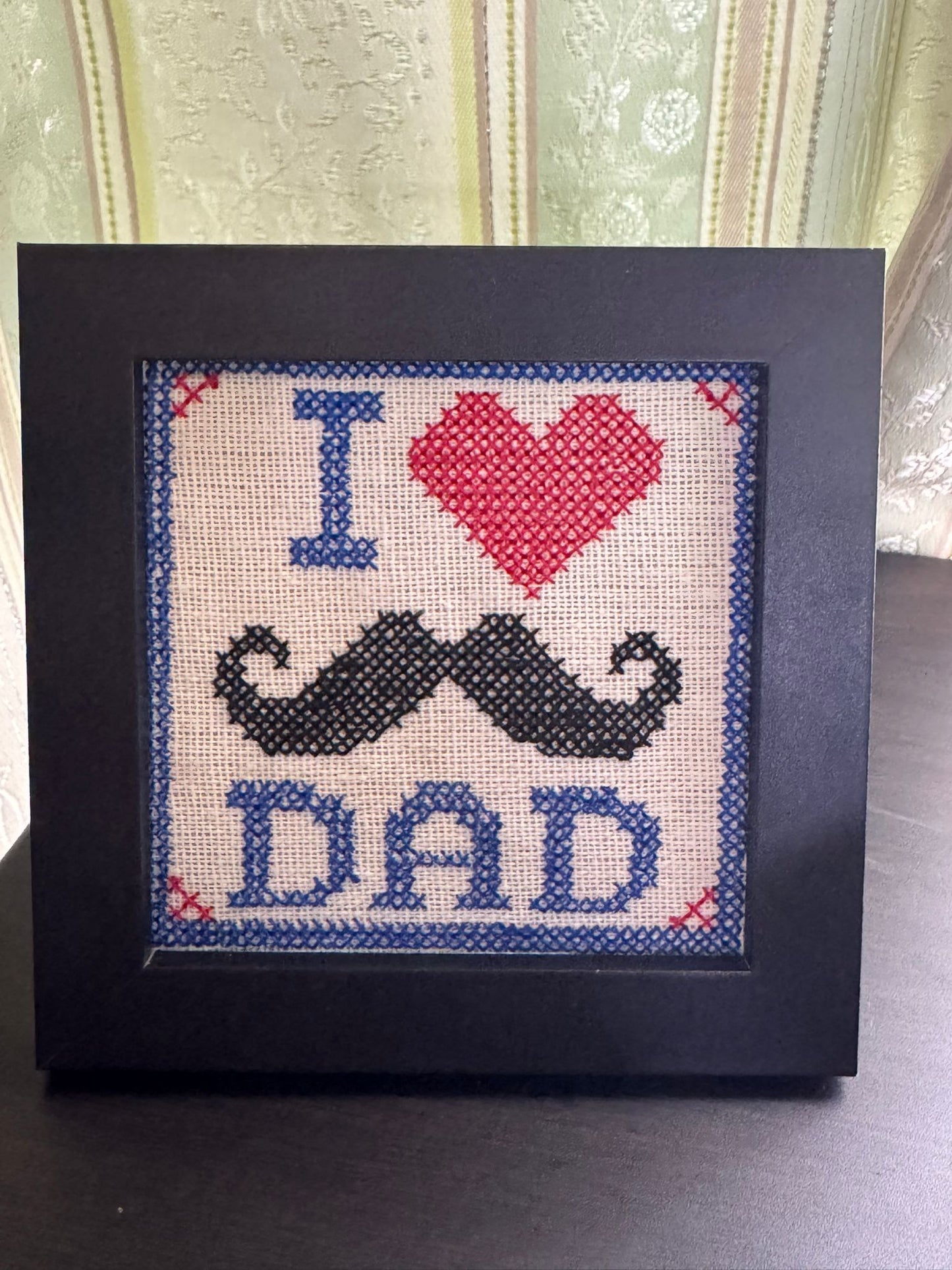 父の日ギフト|I love DAD刺繍フレーム|ハンドメイド