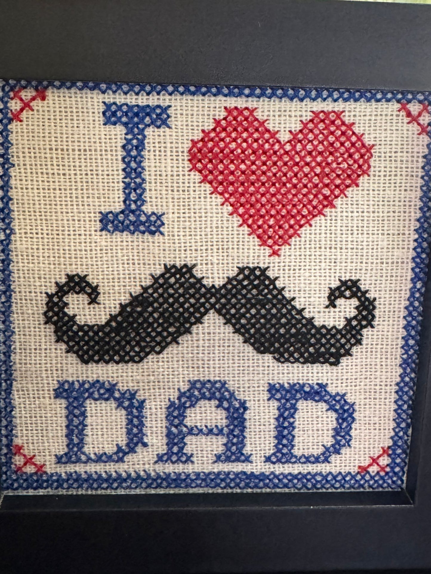 父の日ギフト｜I love DAD刺繍フレーム｜ハンドメイド